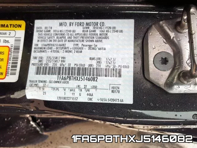 1FA6P8THXJ5146082 фото 2