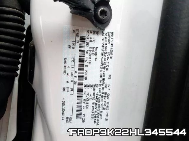 1FADP3K22HL345544 фото 2