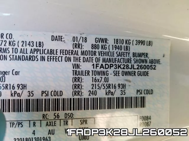 1FADP3K28JL260052 фото 2