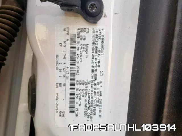 1FADP5AU7HL103914 фото 2
