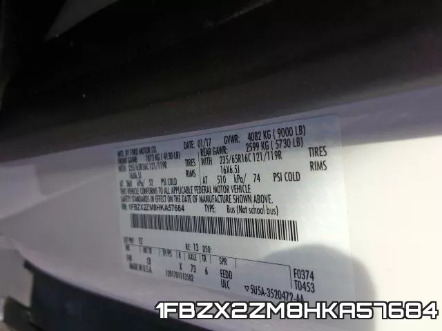1FBZX2ZM8HKA57684 фото 2