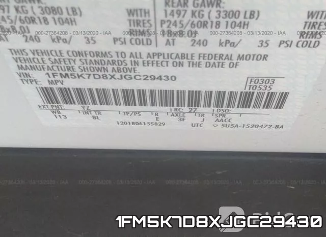 1FM5K7D8XJGC29430 фото 10