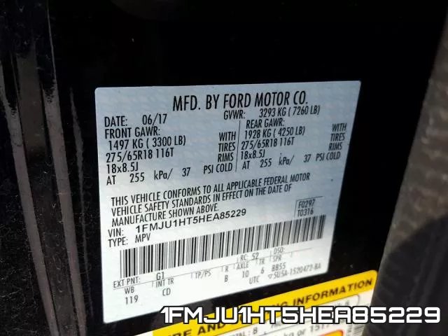 1FMJU1HT5HEA85229 фото 2