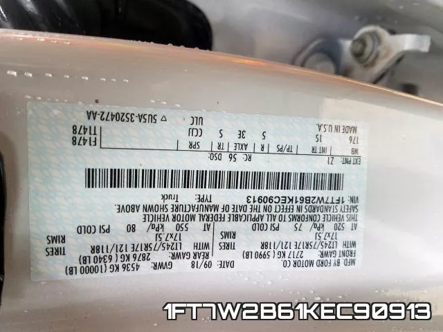 1FT7W2B61KEC90913 фото 2