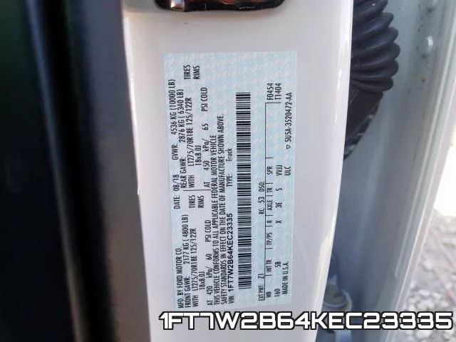 1FT7W2B64KEC23335 фото 2