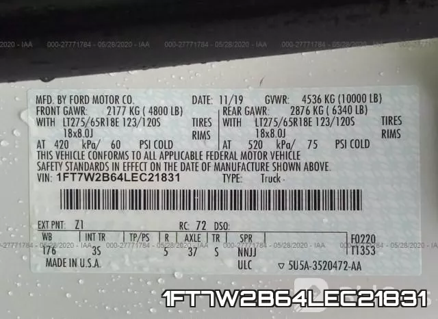 1FT7W2B64LEC21831 фото 10