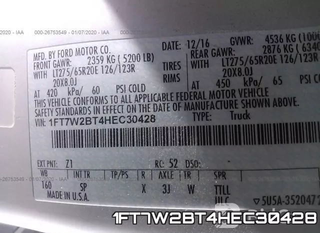 1FT7W2BT4HEC30428 фото 10