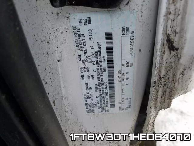 1FT8W3DT1HED84070 фото 2
