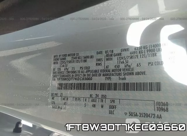 1FT8W3DT7KEC03660 фото 10