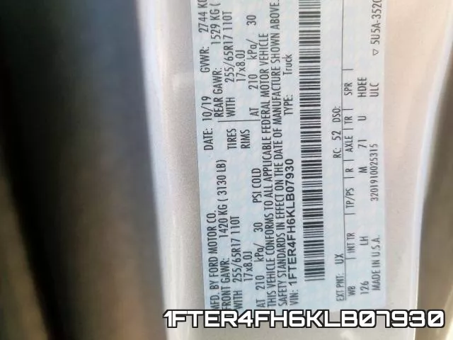 1FTER4FH6KLB07930 фото 2