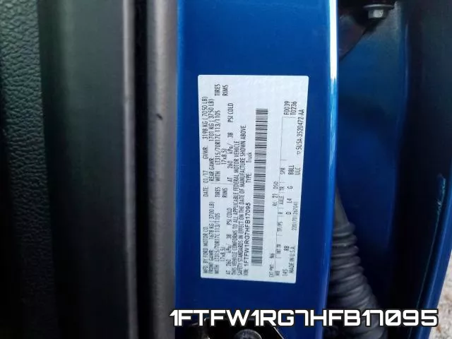 1FTFW1RG7HFB17095 фото 2