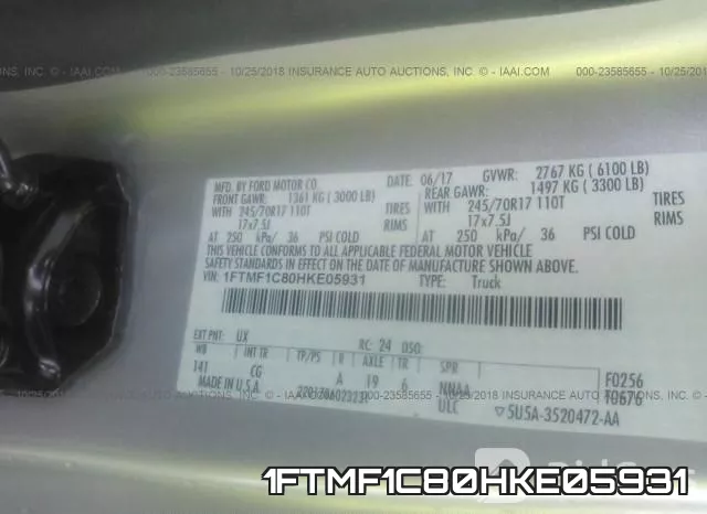 1FTMF1C80HKE05931 фото 10