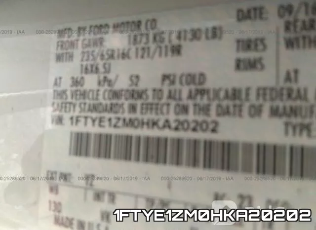 1FTYE1ZM0HKA20202 фото 10
