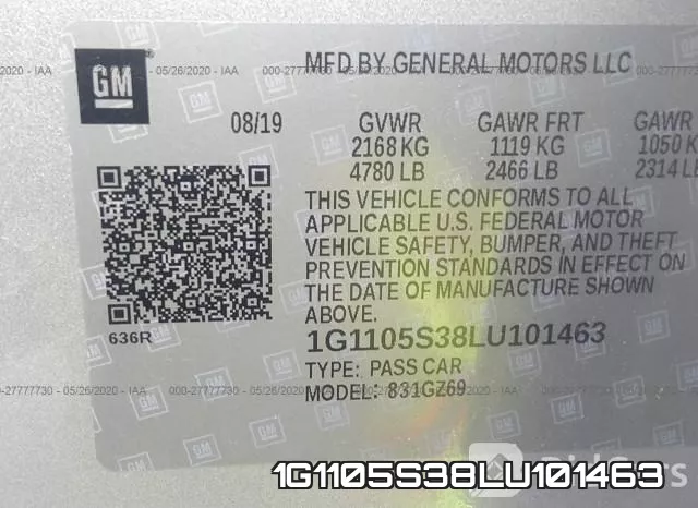 1G1105S38LU101463 фото 10