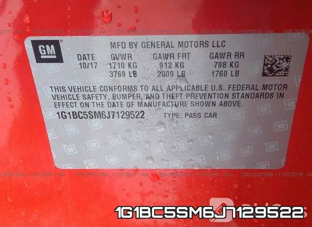 1G1BC5SM6J7129522 фото 10