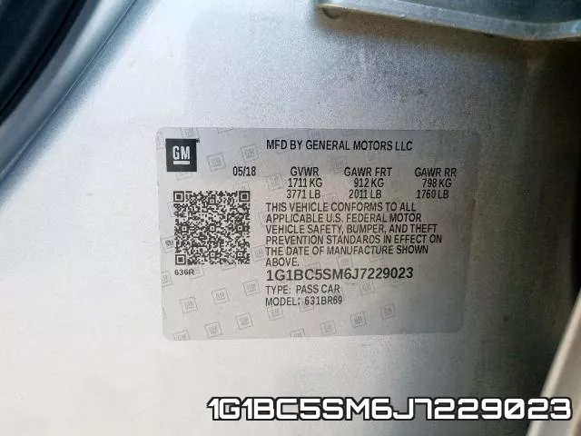 1G1BC5SM6J7229023 фото 2