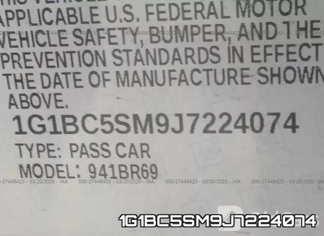 1G1BC5SM9J7224074 фото 10