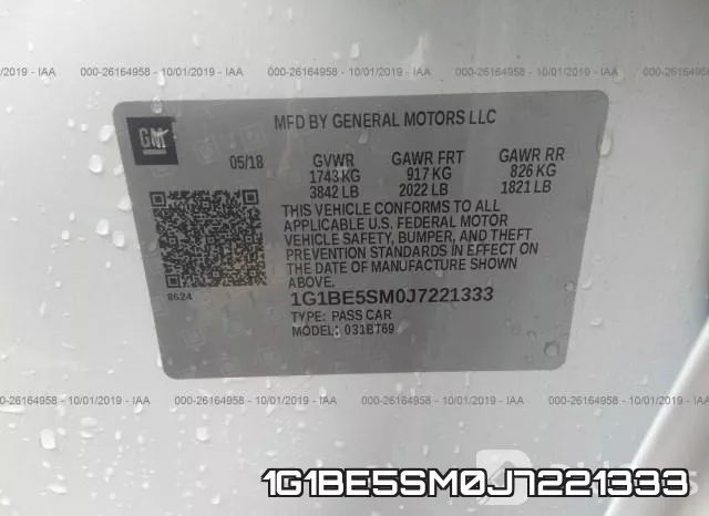 1G1BE5SM0J7221333 фото 10