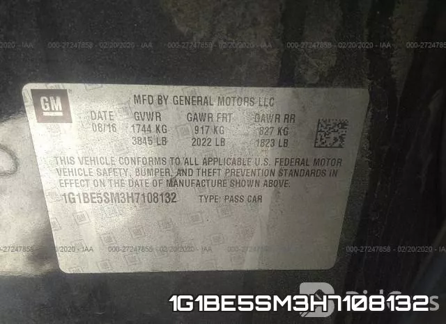 1G1BE5SM3H7108132 фото 10