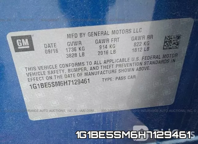 1G1BE5SM6H7129461 фото 10
