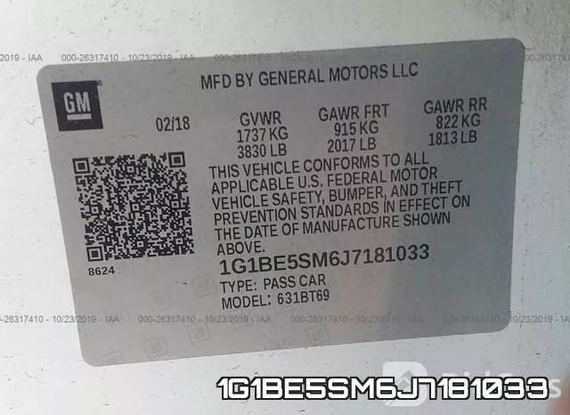 1G1BE5SM6J7181033 фото 10