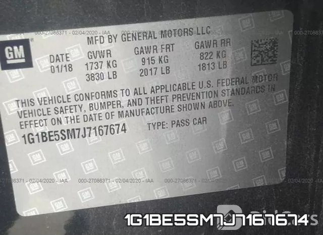 1G1BE5SM7J7167674 фото 10