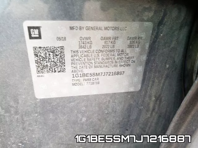 1G1BE5SM7J7216887 фото 2