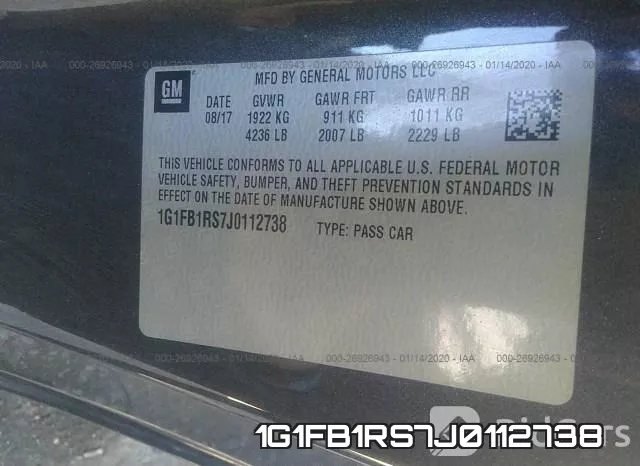 1G1FB1RS7J0112738 фото 10