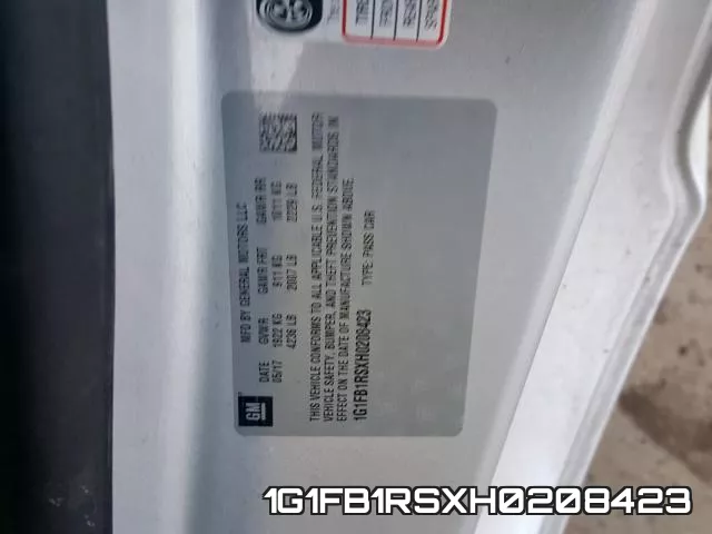 1G1FB1RSXH0208423 фото 2