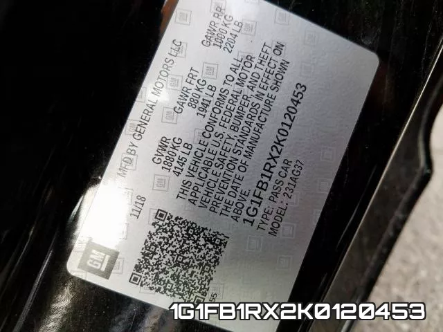 1G1FB1RX2K0120453 фото 2