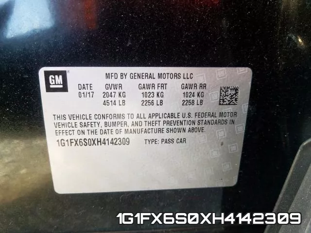 1G1FX6S0XH4142309 фото 2