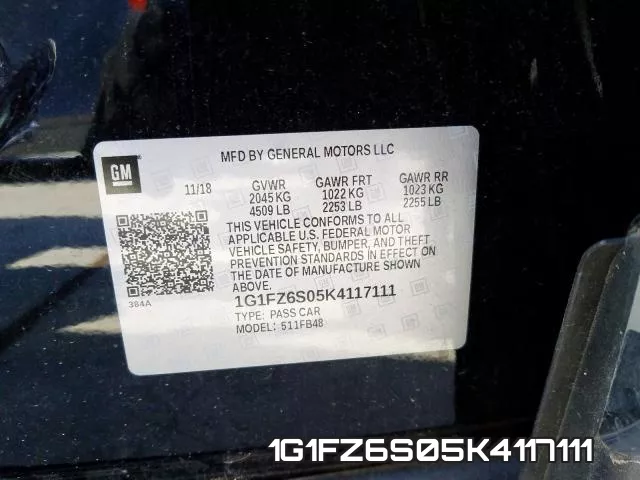 1G1FZ6S05K4117111 фото 2