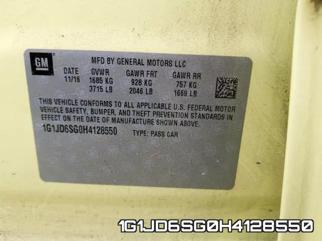 1G1JD6SG0H4128550 фото 2
