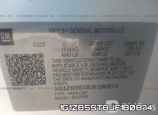 1G1ZB5ST8JF180874 фото 10