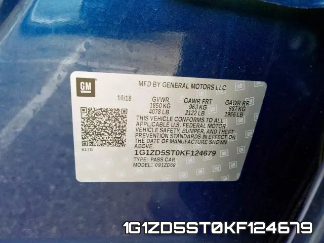1G1ZD5ST0KF124679 фото 2