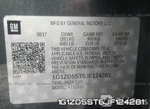 1G1ZD5ST6JF124281 фото 10