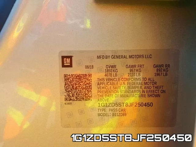 1G1ZD5ST8JF250450 фото 2
