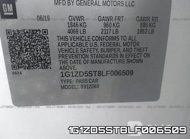 1G1ZD5ST8LF006509 фото 10