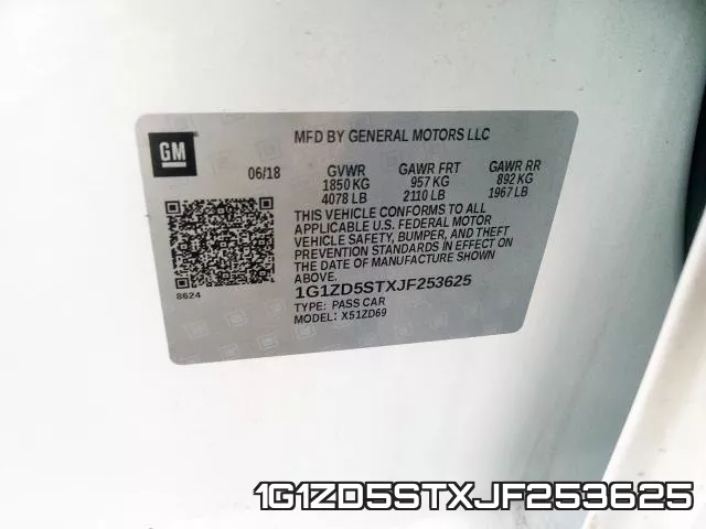 1G1ZD5STXJF253625 фото 2