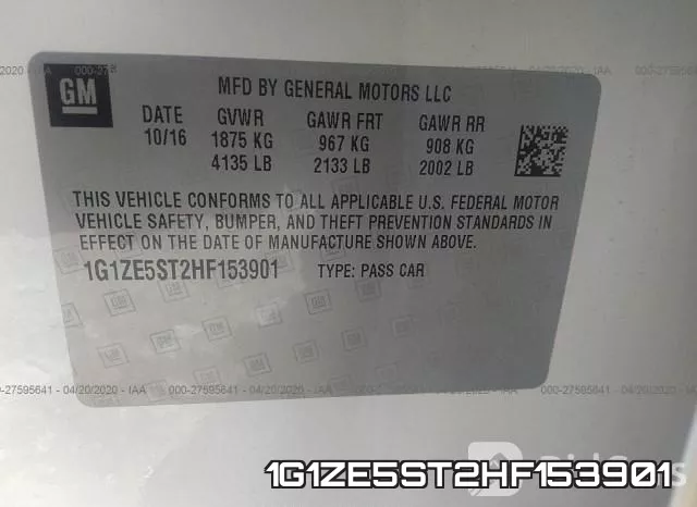 1G1ZE5ST2HF153901 фото 10