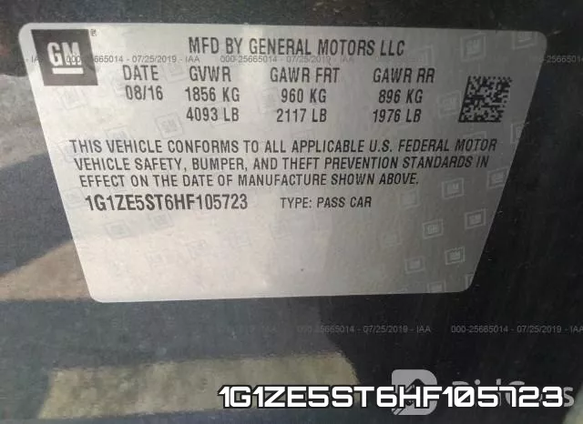 1G1ZE5ST6HF105723 фото 10