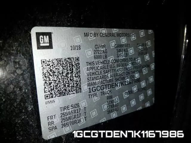 1GCGTDEN7K1167986 фото 2