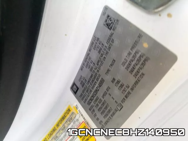 1GCNCNEC8HZ140950 фото 2