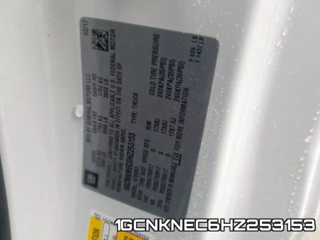 1GCNKNEC6HZ253153 фото 2