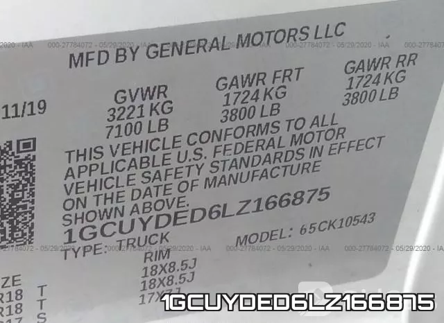1GCUYDED6LZ166875 фото 10
