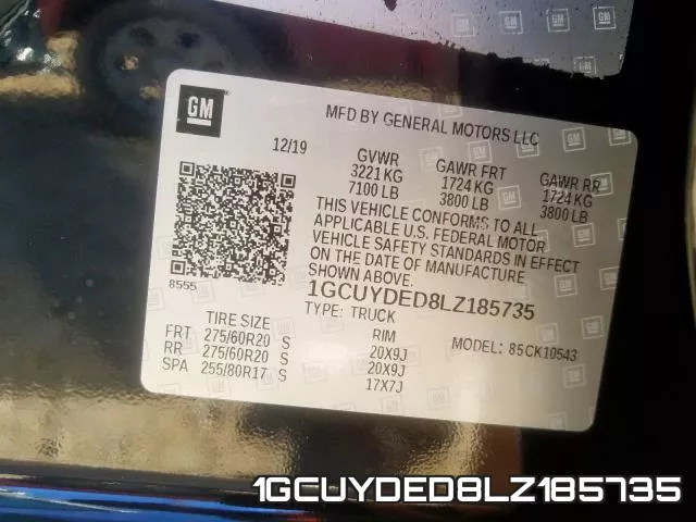 1GCUYDED8LZ185735 фото 2