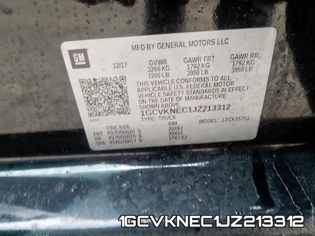 1GCVKNEC1JZ213312 фото 2