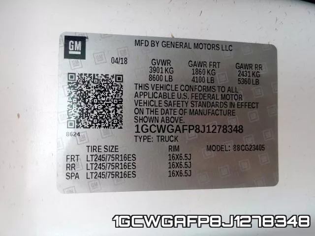 1GCWGAFP8J1278348 фото 2
