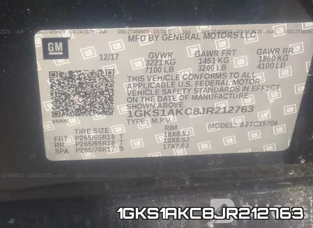 1GKS1AKC8JR212763 фото 10