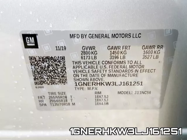 1GNERHKW3LJ161251 фото 2